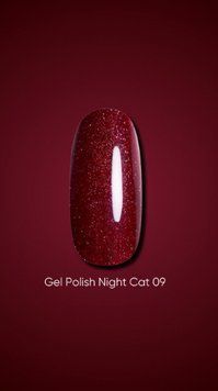 Гель лак Dark Night Cat 09, 6ml 19130 фото