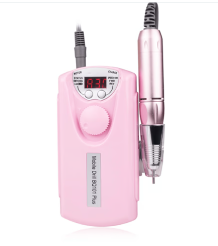 Фрезер Mobile Drill BQ-101 PINK на аккумуляторе (гарантия 3 мес.) 12079 фото