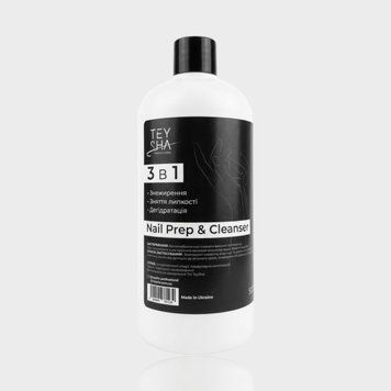 Обезжириватель для ногтей Teysha 3в1 Nail Prep & Cleanser 500 ml 12086 фото