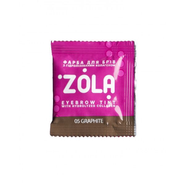 Zola краска для бровей с коллагеном в саше 5ml (05 Graphite) 11987 фото