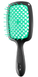 Janeke Superbrush the original расческа продувная, щетка для волос черного цвета с изумрудным 71SP226TFF фото 2