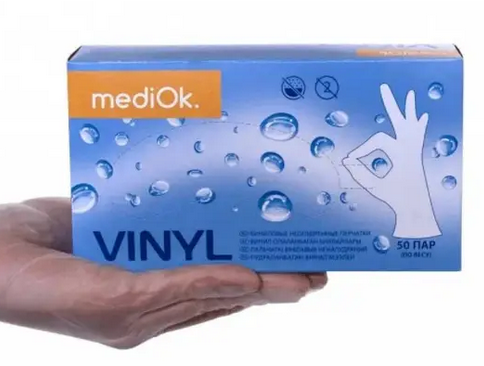 Перчатки MediOK VINYL M 11919 фото