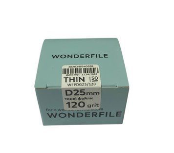 Сменные файлы для диска 25мм  (120гр) (50шт) WFPDG25/120 фото
