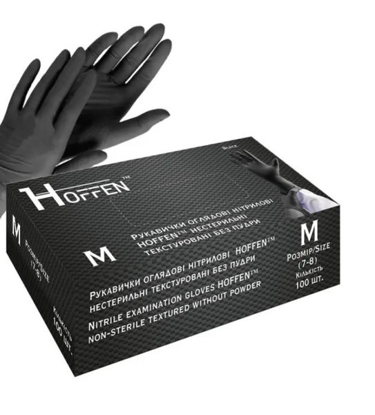 Перчатки HOFFEN Чорні M 3,5г 16734 фото