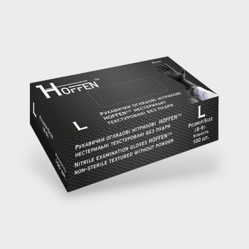 Рукавички HOFFEN Чорні L 3,5г 16735 фото