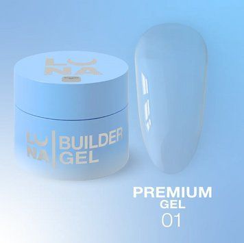 LUNA Гель для нарощування Premium Gel No1 15ml 323-2582-0497 фото