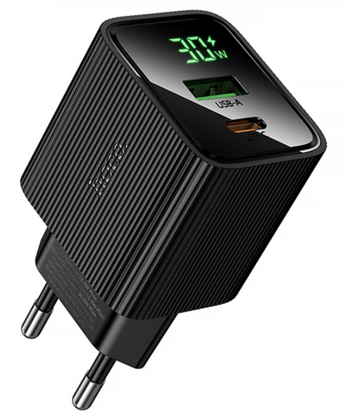 Блок живлення HOCO CS84A Excellent PD30W+QC3.0 1*USB+1*Type-C 22821 фото