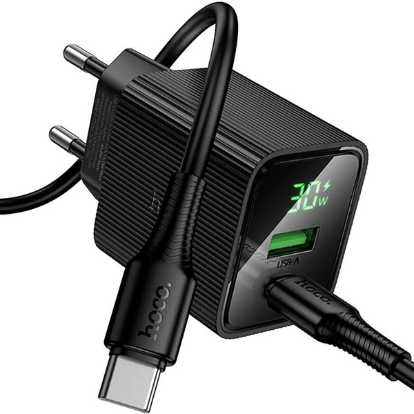 Блок живлення HOCO CS84A Excellent PD30W+QC3.0 1*USB+1*Type-C 22821 фото