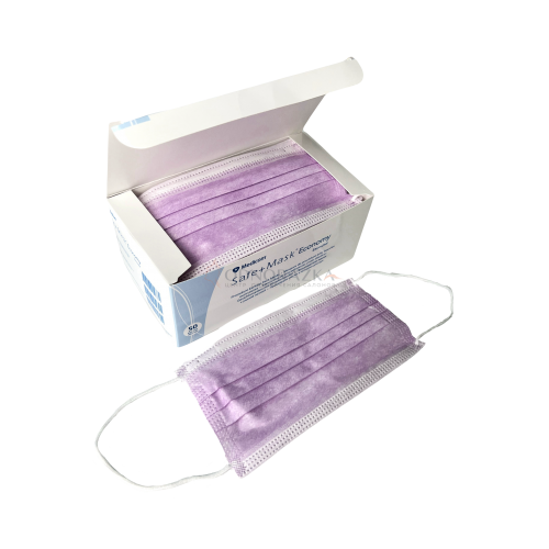 Маска медична Лавандова Medicom (50шт) 21332 фото