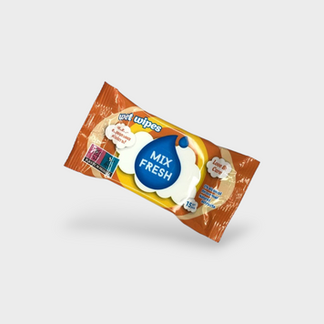Серветки вологі mix fresh, антибактеріальні, 15 шт 15686 фото