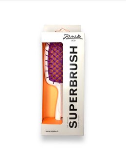 Janeke Superbrush the original гребінець продувний, щітка для волосся білого кольору із фуксією SP226BIA FUX фото