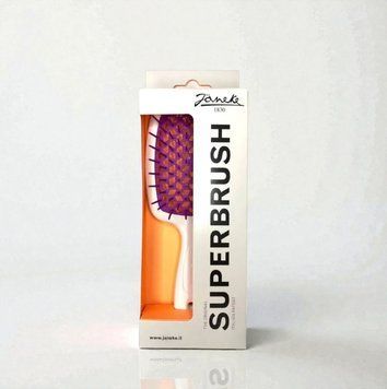 Janeke Superbrush the original гребінець продувна, щітка для волосся білого кольору з фуксією SP226BIA FUX фото