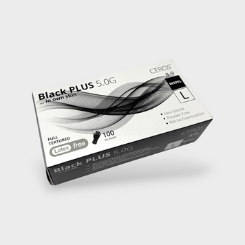Рукавички Ceros Black PLUS 5.0г L 22018 фото