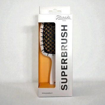 Janeke Superbrush the original расческа продувная, щетка для волос белого цвета с черным SP226BIA фото