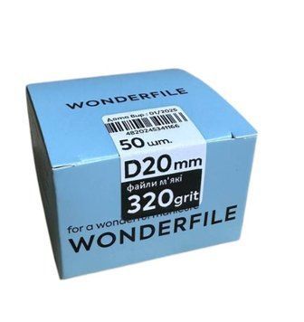 Файл-бафы на диск Wonderfile 20мм 320гр. (50шт) WFB20/320 фото