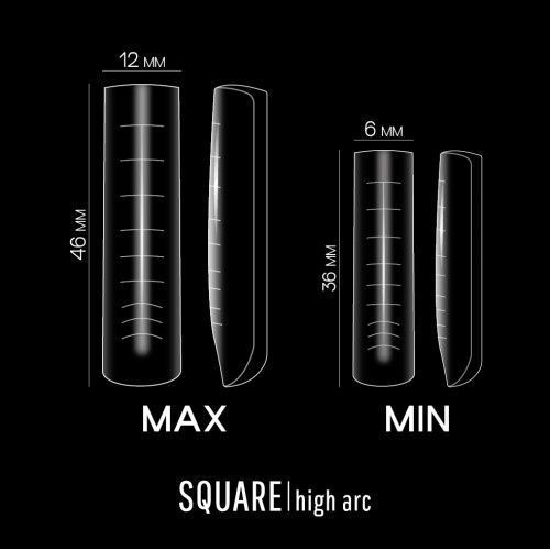 ADORE Верхние формы "PRO Nail Forms " 120шт - type 04 square 2101600443629 фото