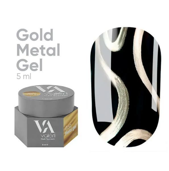 Valeri NEW Gold Metal Gel 5ml NVGMG5 фото