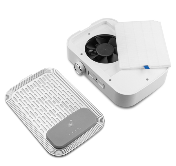 Витяжка BUCOS CYCLONE V3-B на 100W, Біла з акумулятором (гарантія 6 міс) 14709 фото