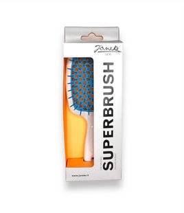 Janeke Superbrush the original расческа продувная, щетка для волос белого цвета с голубым SP226BIA TSE фото