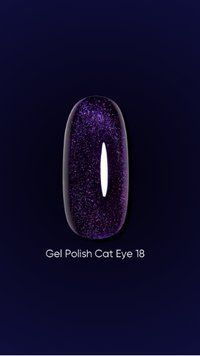 Dark Gel polish Cat Eye 18, 6ml 18323 фото