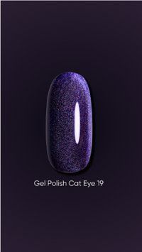 Dark Gel polish Cat Eye 19, 6ml 18324 фото
