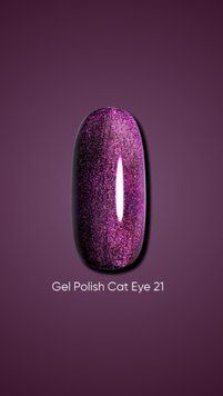 Dark Gel polish Cat Eye 21, 6ml 18326 фото