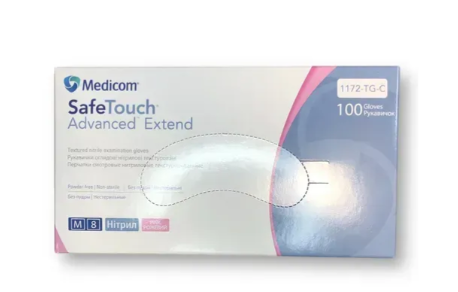 Перчатки нітрилові 50 пар/уп Medicom M рожеві (3,8г) 1172-TG-C фото