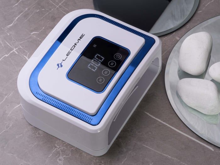 Лампа LEDME 5В 120W BLUE з акумулятором (12 міс. гарант.) 12411 фото