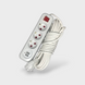 Подовжувач 3 розетки 2 м + 2USB 22061 фото 1