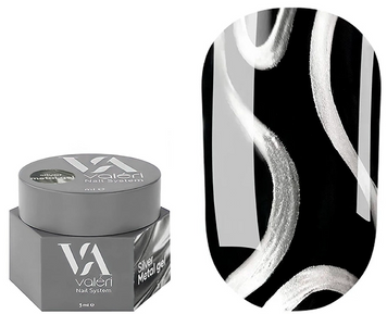 Valeri NEW SILVER Metal Gel 5ml NVSMG5 фото