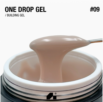 Гель для нарощування "One Drop Gel" 30г №09 - milk tea 2101400445533 фото