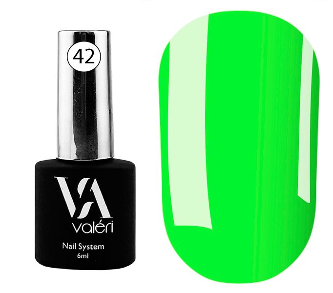 Камуфлююча база для гель-лаку Valeri №42 Neon. 6 ml VFB6-42 фото