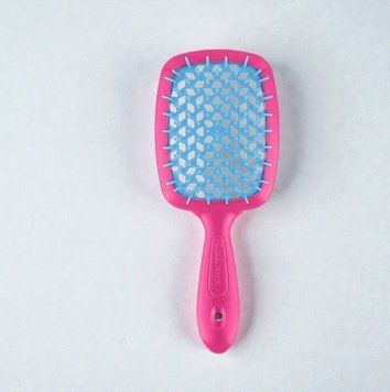 Janeke Superbrush the original гребінець продувна, щітка для волосся малинового кольору з синім 86SP226 FUX фото
