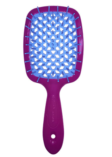 Janeke Superbrush the original гребінець продувна, щітка для волосся малинового кольору з синім 86SP226 FUX фото