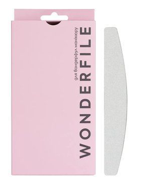Абразиви для пилки на піні півмісяць Wonderfile 162*24 180гр (50)шт WFFB162/180 фото