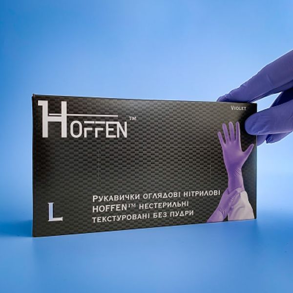Перчатки HOFFEN Голубые L 3,5г 15992 фото