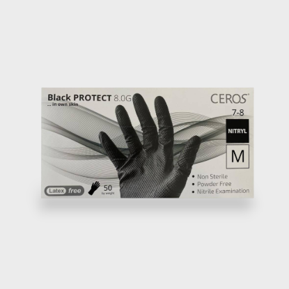  Зображення Рукавички Ceros Black Protect 8.0г M 