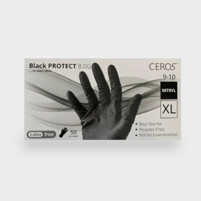  Зображення Рукавички Ceros Black Protect 8.0г XL 