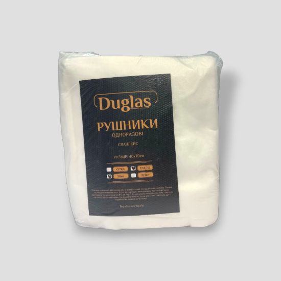  Зображення Рукавички в пачці 40*70 (50шт/пач гладка)"Duglas" 