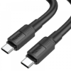  Зображення Кабель HOCO X84 Type-C to Type-C Solid PD 60W 1м (Чорний) 