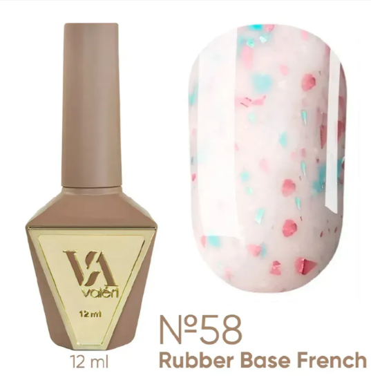  Зображення Valeri Rubber Base French, 12ml №058 