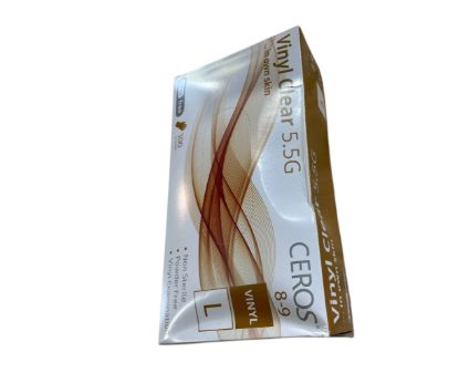  Зображення Рукавички Ceros Vinyl Clear 5.5г L (пошкоджена уп.) 