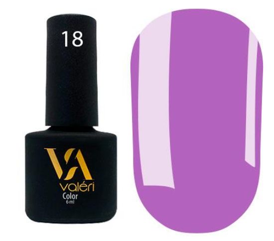  Зображення Гель лак Valeri №018, 6ml 
