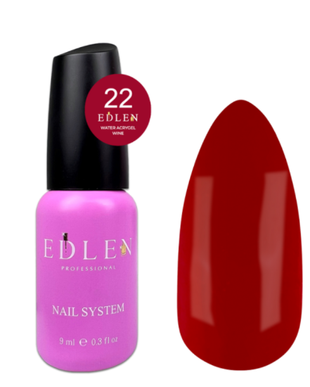  Зображення Edlen Water Acrygel Wine 9ml №22 