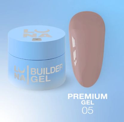 Зображення Premium Gel №5,15ml LUNA Гель для наращивания 