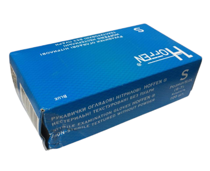  Зображення Рукавички HOFFEN Блакитні S 3,5г (ушкоджена уп.) 