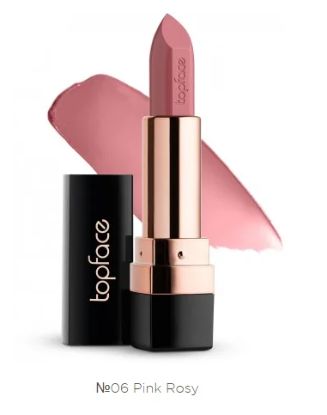  Зображення TopFace Помада для губ InstyleCreamy Lipstik 4g 006 Pink Rosy 