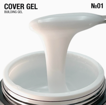  Зображення Гель для нарощування "Cover Gel" 30г №01 - blank 
