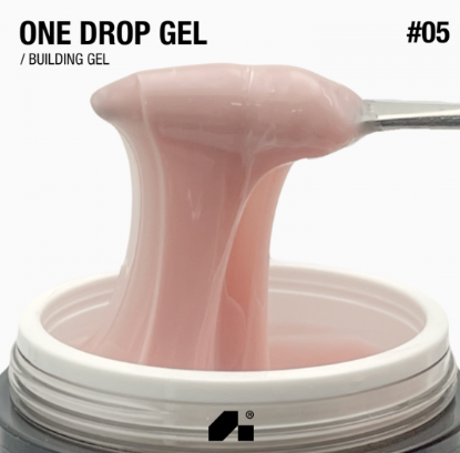  Зображення Гель для нарощування "One Drop Gel" 30г №05 - soft almond 