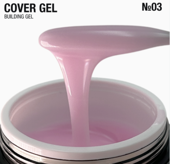  Зображення Гель для нарощування "Cover Gel" 30г №03 - bridal 